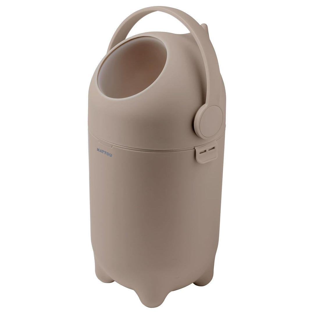 Nattou Windeleimer Dropy, Geruchsdicht, Einfaches Öffnen mit einer Hand, 49,5 x 28 cm, Polypropylen/