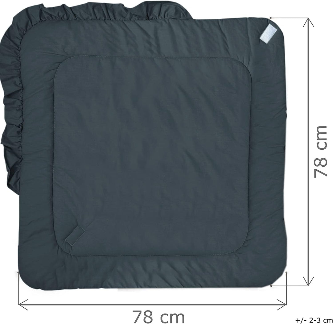 PIMKO Babyhörnchen mit rüschen Einschlagdecke Schlafsack Wickeltuch für Neugeborene und Kleinkinder