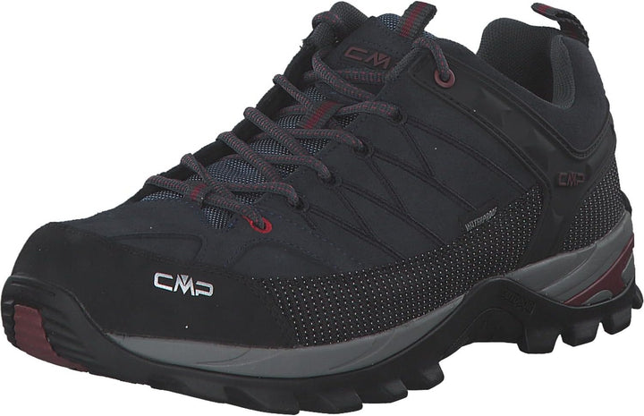 CMP Herren Rigel Low Shoes Wp Trekking-& Wanderhalbschuhe 39 EU Asphalt Syrah Dark, 39 EU Asphalt Sy