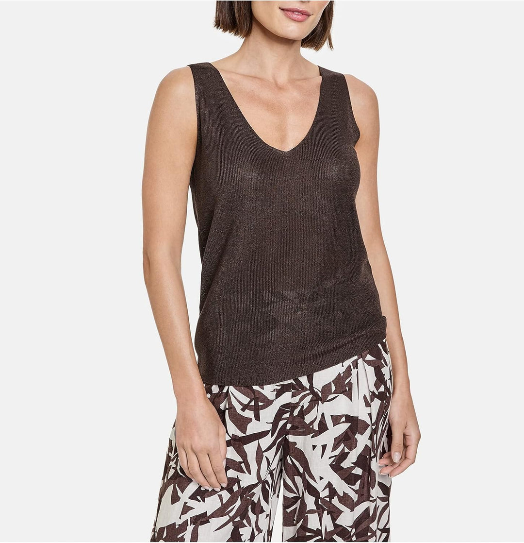 Gerry Weber Damen T-Shirt 42 Dark Brown, 42 Dark Brown