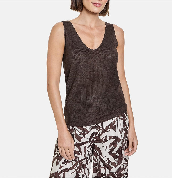 Gerry Weber Damen T-Shirt 42 Dark Brown, 42 Dark Brown