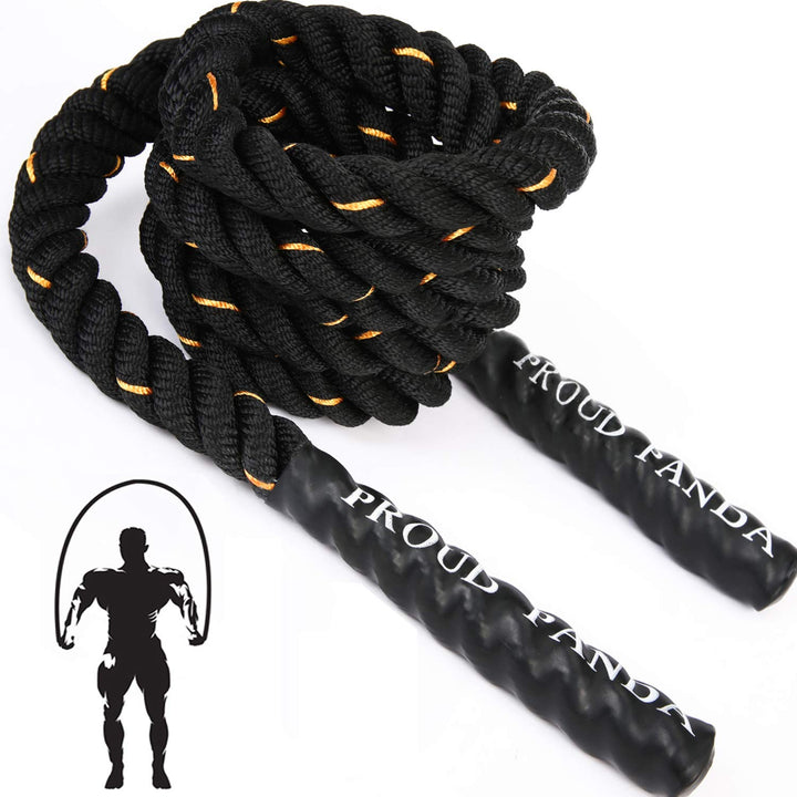 Schweres Springseil für Fitness, 0,9 kg/1,4 kg/2,3 kg, gewichtetes Springseil, Erwachsene, Männer/Fr