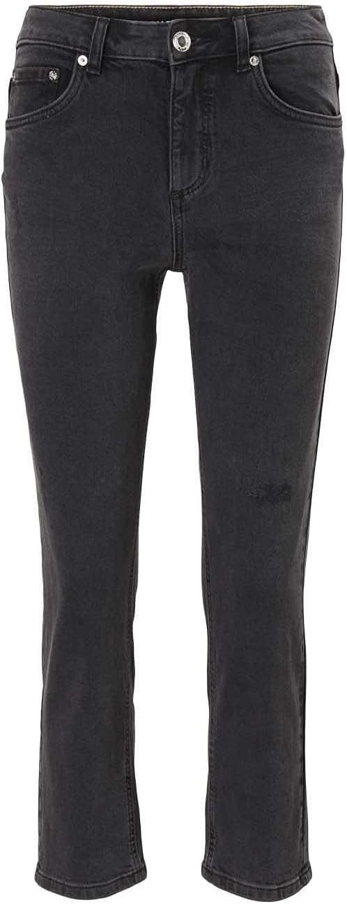 TOM TAILOR Damen Kate Straight Jeans 31W / 28L 10240 - Black Denim, 31W / 28L 10240 - Black Denim