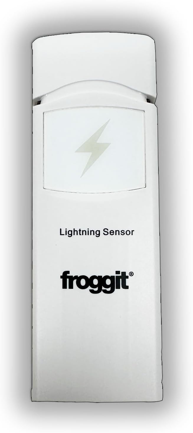 froggit DP60 Blitzdetektor Funksensor inkl. RS00001 Sonnenschutz/Strahlenschutz