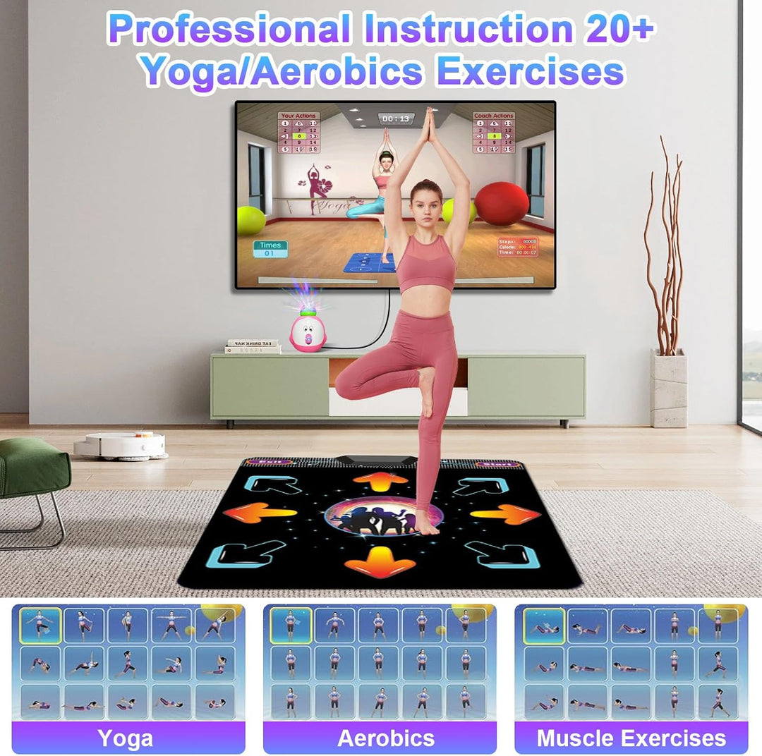Electronic Single Dance Pad,Tanzmatte für Kinder und Erwachsene, Musikalisches elektronisches Tanzsc