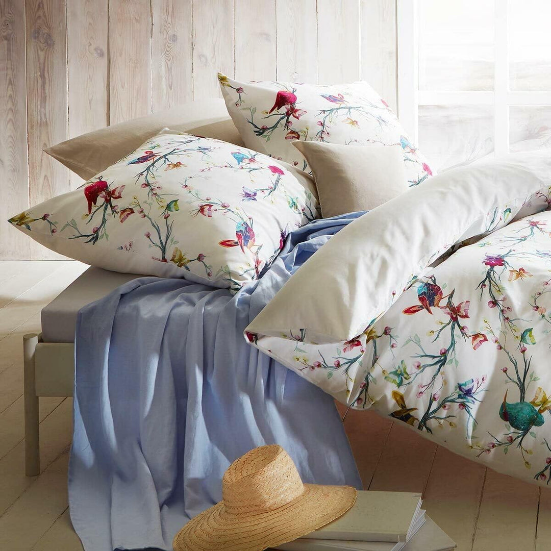 fleuresse Mako-Satin Bettwäsche Bed Art S Torquay Multicolor 1 Bettbezug 200 x 200 cm + 2 Kissenbezü