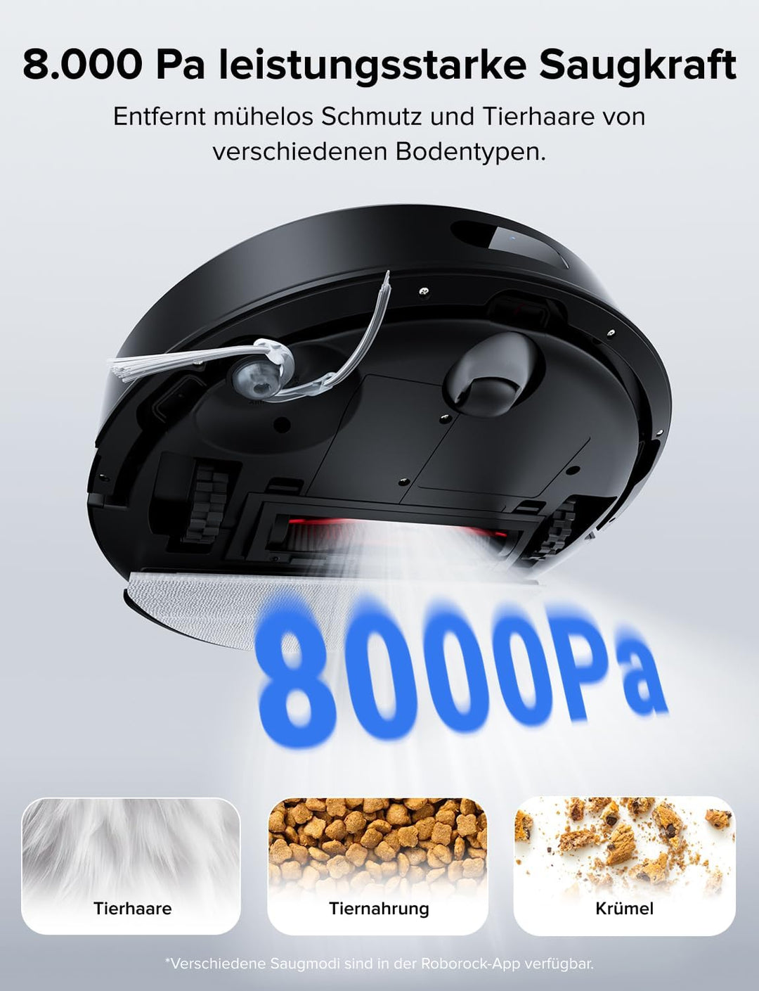 roborock Q7 L5 Saugroboter, Dual Anti-Tangle System, 8.000 Pa HyperForce Saugkraft, Präzise Navigati