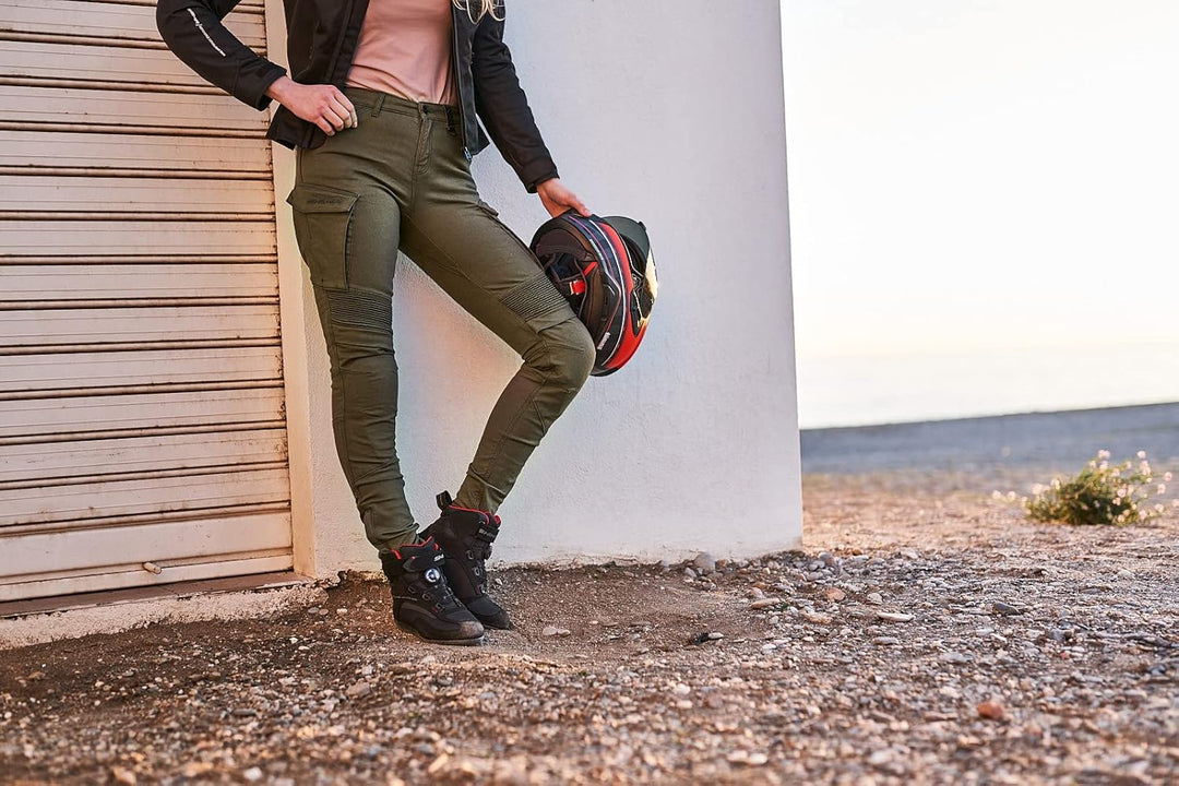 SHIMA GIRO 2.0 LADY Motorradhose Damen - Elastische, Slim Fit, Cargo Biker Hose Damen mit DuraQL Sch