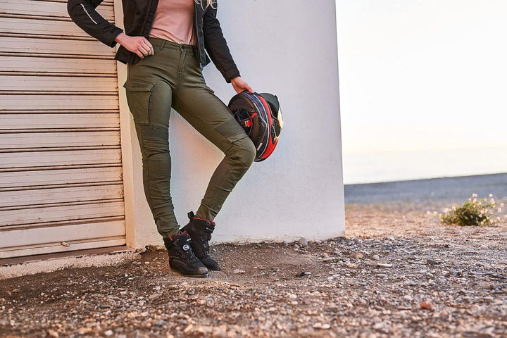 SHIMA GIRO 2.0 LADY Motorradhose Damen - Elastische, Slim Fit, Cargo Biker Hose Damen mit DuraQL Sch