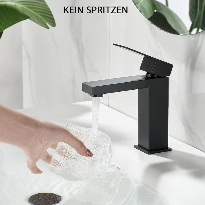 Wasserhahn Bad Schwarz Mischbatterie waschbecken, wasserhähne bad Badarmaturen Mischer 1 Loch, Moder