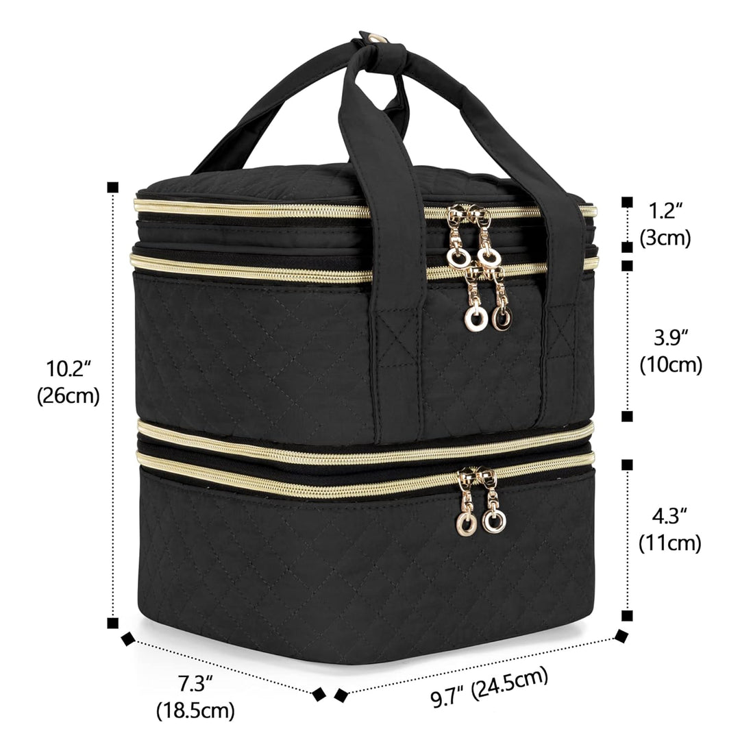 Yarwo Nagellack Aufbewahrung Tasche, Nagellack Tasche Organizer für 48 Nagellack (bis zu 15 ML), Kos