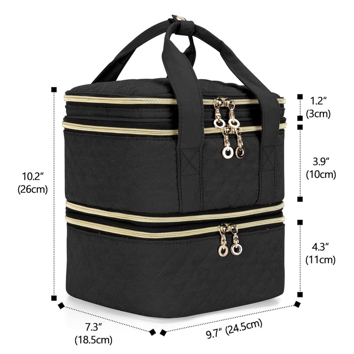 Yarwo Nagellack Aufbewahrung Tasche, Nagellack Tasche Organizer für 48 Nagellack (bis zu 15 ML), Kos