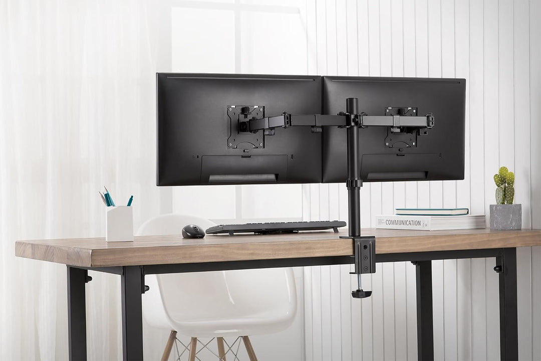 DIGITUS Monitorhalterung - Tischklemme - 2 Monitore - Bis 32 Zoll - Bis 3X 8 kg - VESA 75x75, 100x10