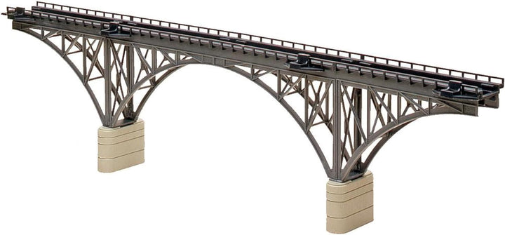 FALLER Stützbogenbrücke Modellbausatz mit 60 Einzelteilen 400 x 32 x 105mm I Modelleisenbahn Zubehör