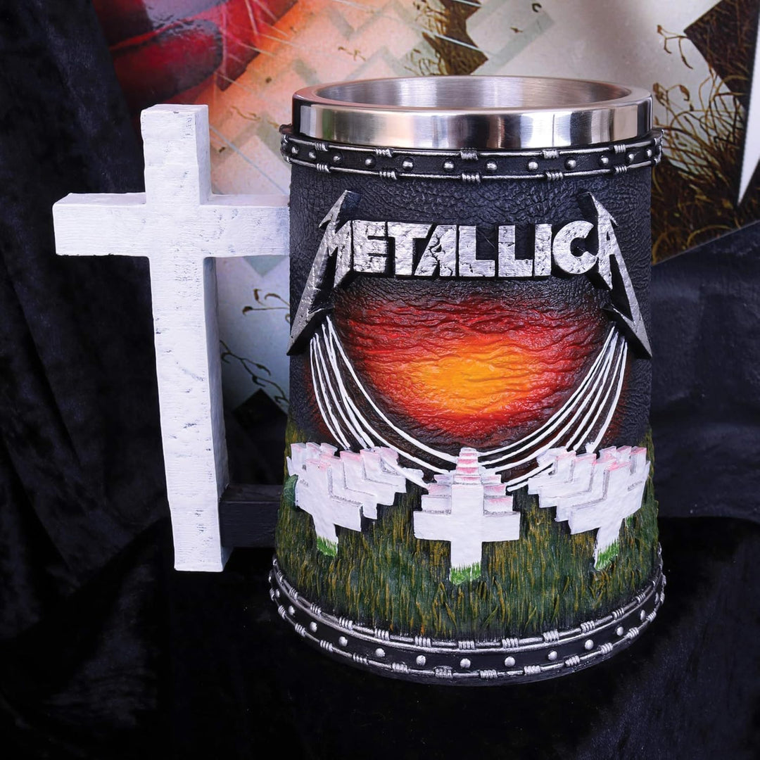 Nemesis Now Metallica-Master of Puppets Bierkrug, Kunstharz, Schwarz, 14,5 cm