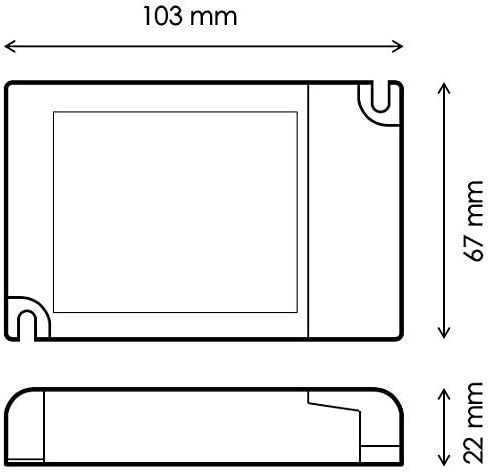 illuburg LED Trafo Dimmbar Dali Push 1-10V 300mA - 900mA Konstantstrom 30W Flickerfree LED Netzteil