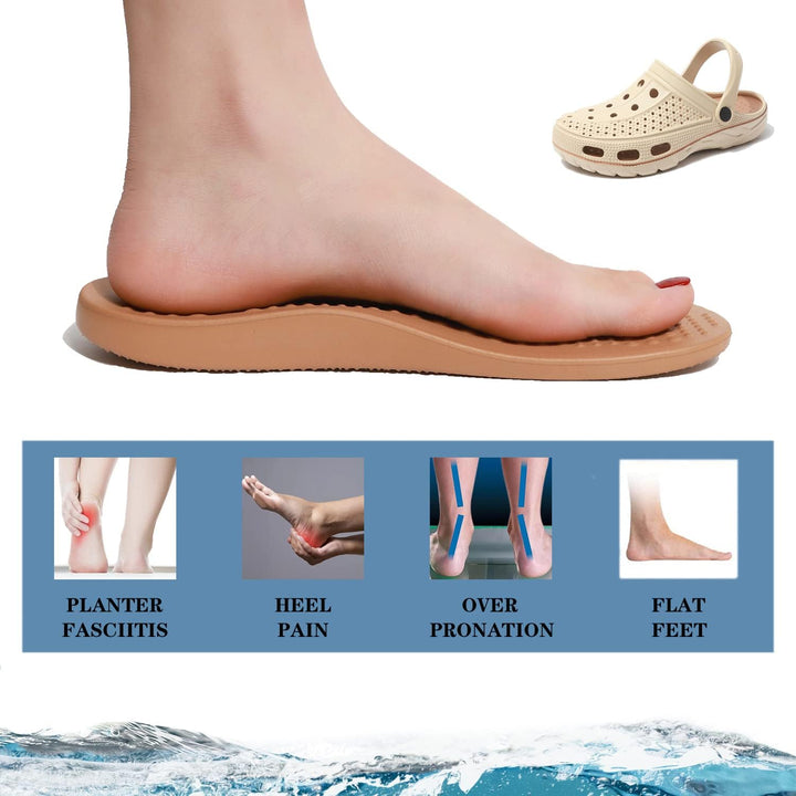 INMINPIN Clogs Herren Pantoletten Sommer Hausschuhe Damen rutschfest Atmungsaktiv Strand Sandalen Ga