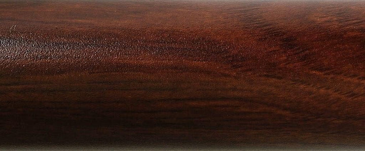 TIBU Aluminium Rundrohr Ø 43 x 2 mm Holz - Nussbaum Holzdekor Länge: 1300 mm / 130 cm / 1,3 m 1300 m