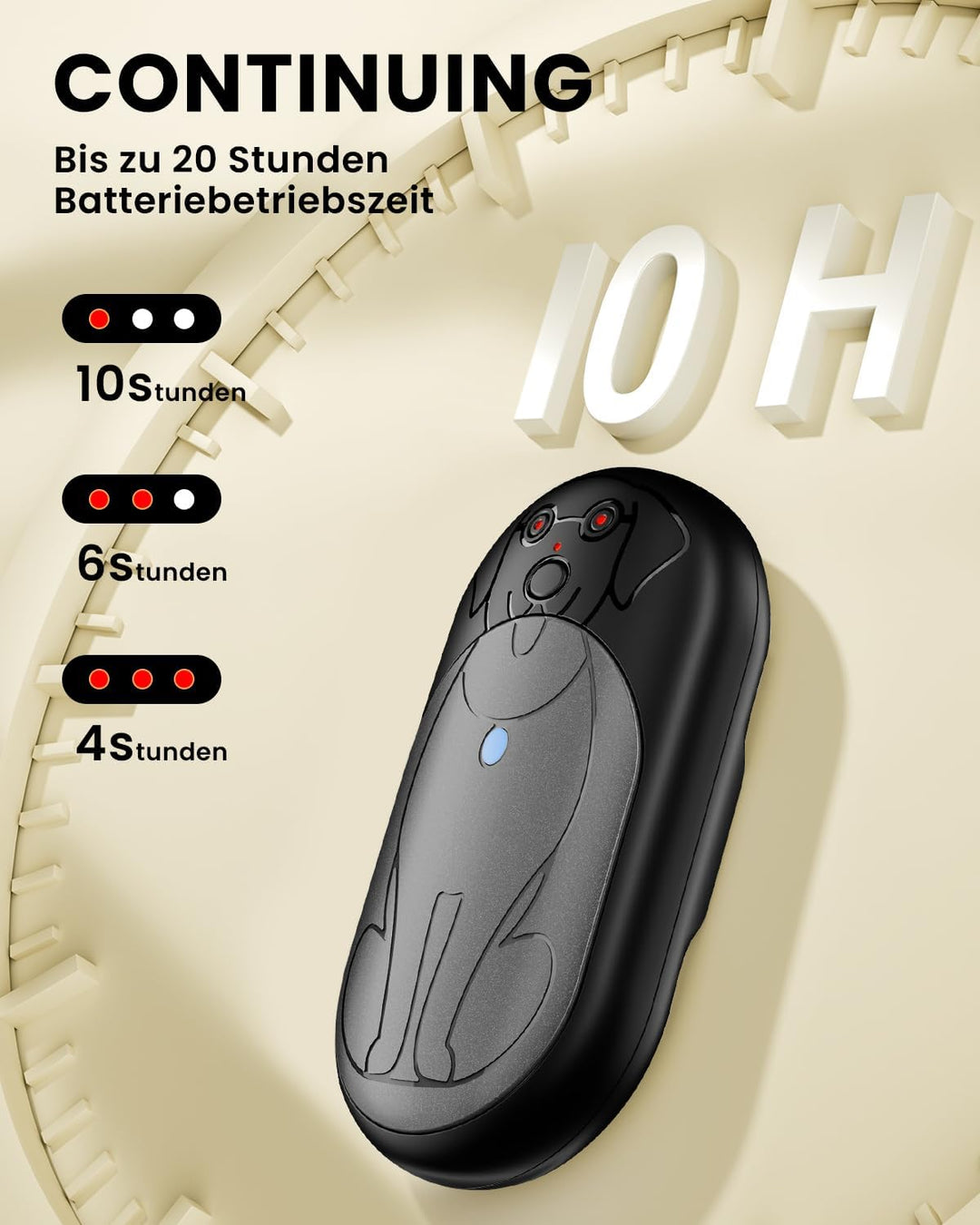 Miaton Elektrischer Handwärmer Taschenwärmer Wiederverwendbar 6000 Mah, Aufladbar Taschenofen Hand W