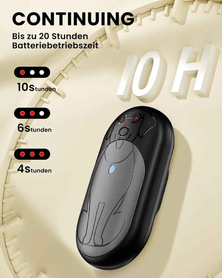 Miaton Elektrischer Handwärmer Taschenwärmer Wiederverwendbar 6000 Mah, Aufladbar Taschenofen Hand W