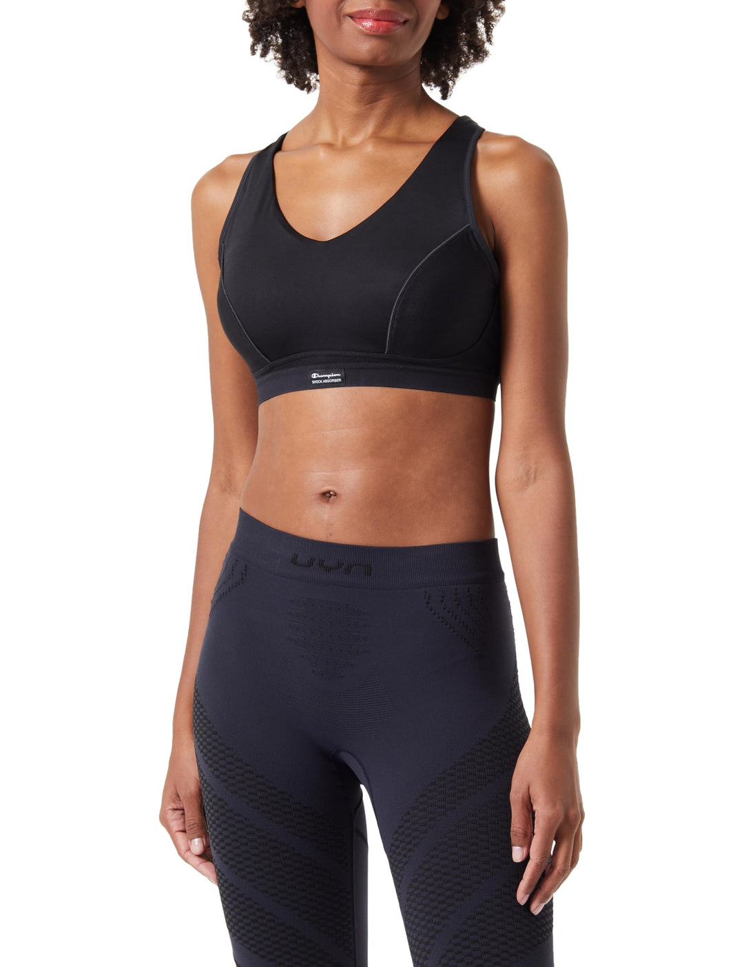 Champion Damen Shock Absorber Pump Padded Sport-BH 70A Schwarz, 70A Schwarz