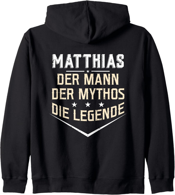 Matthias Der Mann Der Mythos Die Legende Vorname Kapuzenjacke