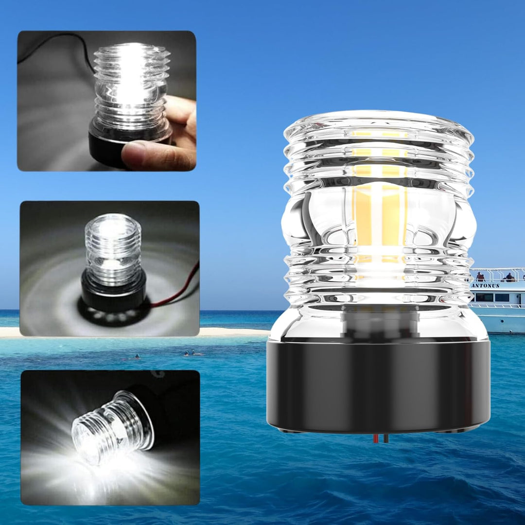 Cloud Fire Ankerlicht boot DC 12–24V Marine Boot Yacht Ponton Navigation Ankerlicht 360 Grad Rundum
