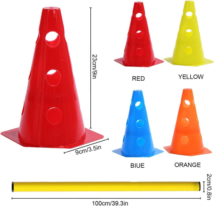 Shengruili Agility Set Hunde,Steckhürdenset Hund,Hund Hürden,Kinder Agility Hürden Hindernisse für P