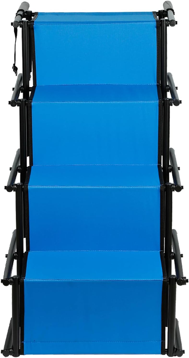 Homewell Hunderampe Auto Klappbar - Bis 70 kg Belastbar - Leicht zu Lagern - Treppe für Hunde mit Ve