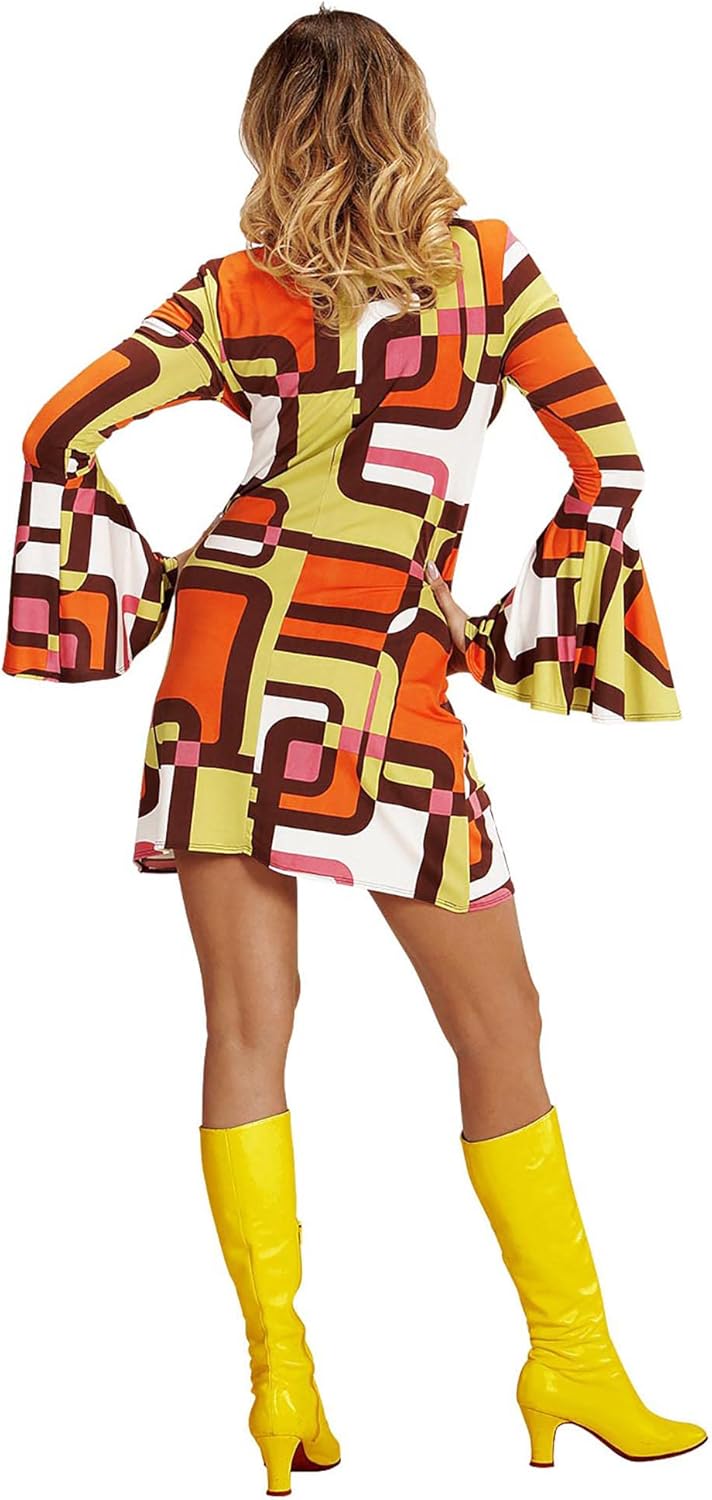 W WIDMANN MILANO Party Fashion - Kostüm Disco Style 70er Jahre, Tubes, Kleid, Dancing Queen, Faschin