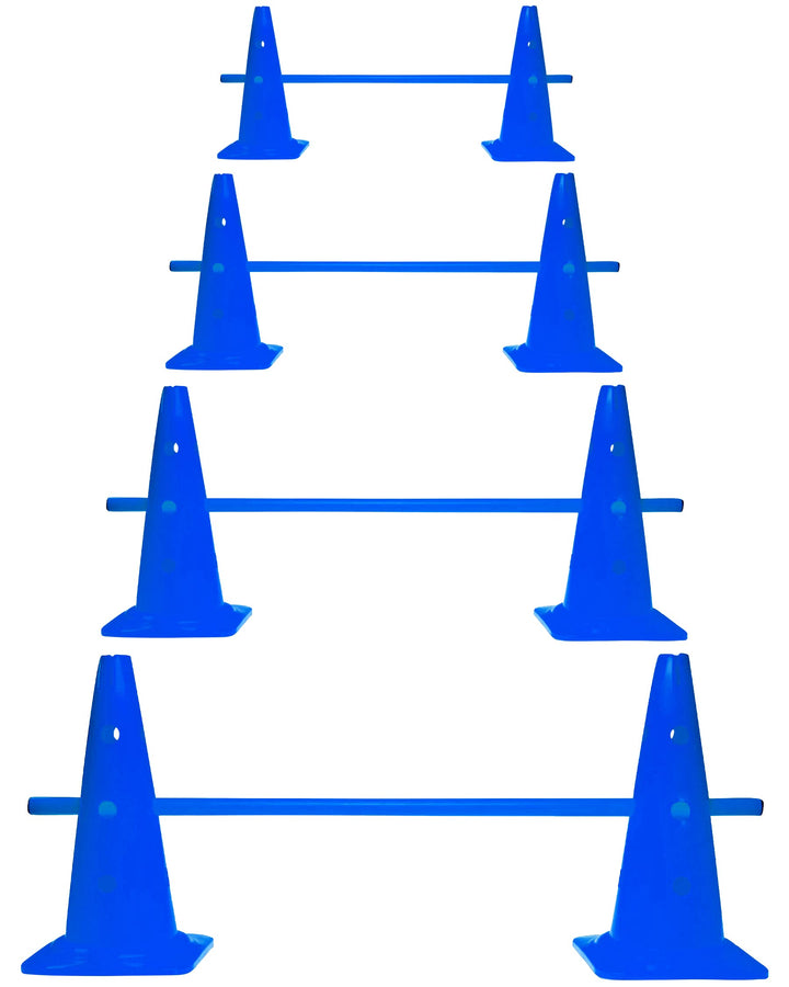 Kombi Kegel 40 – 4 im Set – für den Aufbau von Hürden- oder Slalom-Parcours für Agility-Training – S
