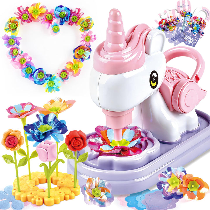 CENOVE Blumenstrauss Bastelset, DIY Blumen Bastelset Kinder, Blumenpresse Blumenstrauss, Knete, Kuns