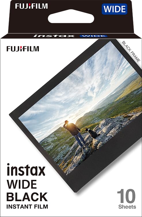 instax™ Wide Film, Black Frame,1x10