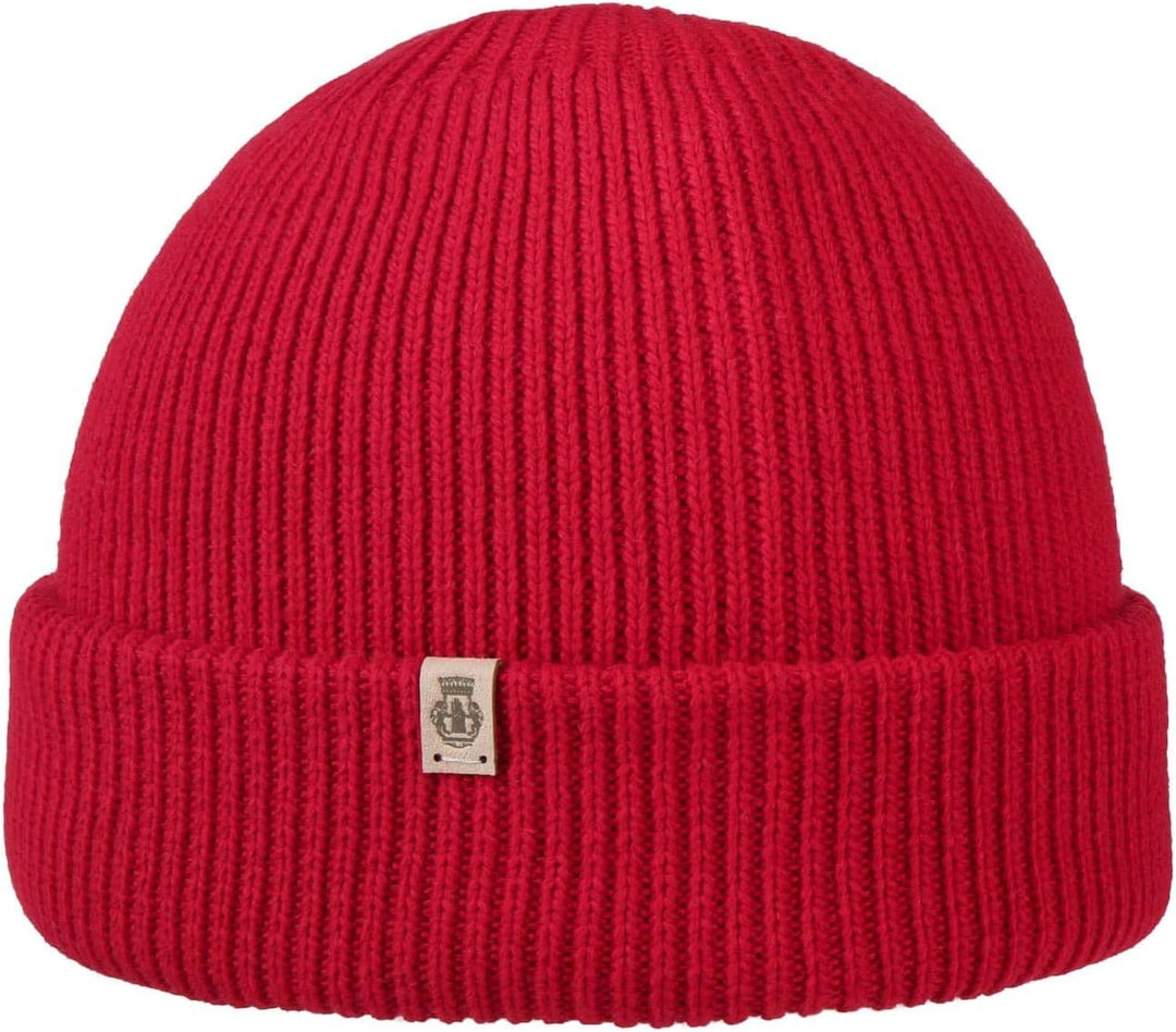 Roeckl Damen Essentials Umschlagmuetze Mütze 53-59 Dunkelrot, 53-59 Dunkelrot