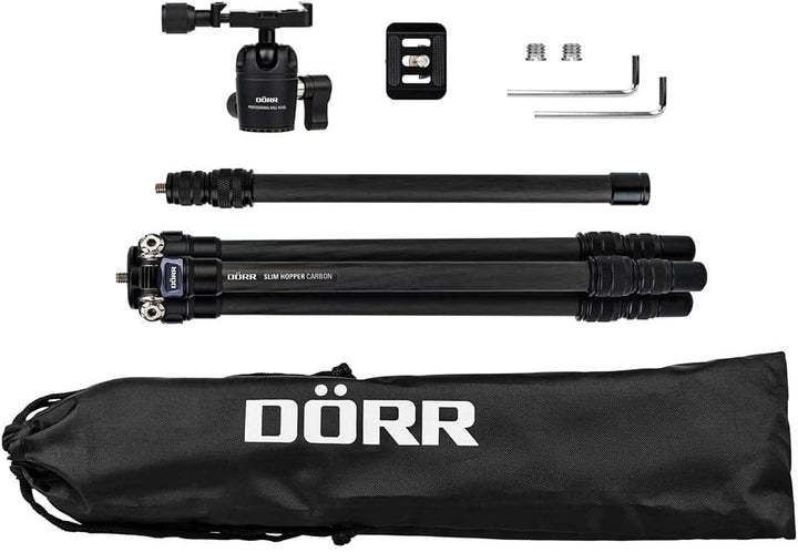 Dorr 380182 Slim Hopper Stativ mit Kugelkopf, 3-teilig, Schwarz'