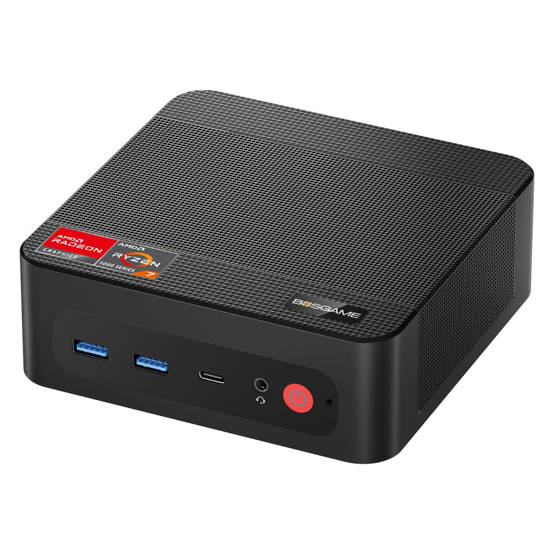 BOSGAME P4 Plus Dual 2.5G LAN Mini Gaming-PC, AMD Ryzen 7 5825U Prozessor (bis zu 4,5 GHz), Windows