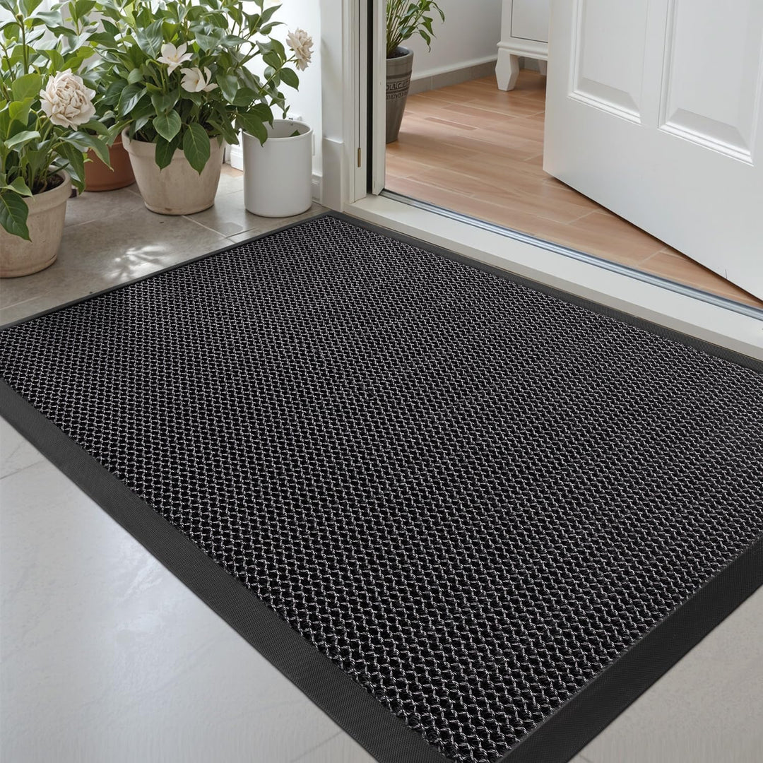 DEXI Fussmatte aussen 43 x 76 cm, extrem rutschfeste Schmutzfangmatte, langlebig Fussabtreter aussen