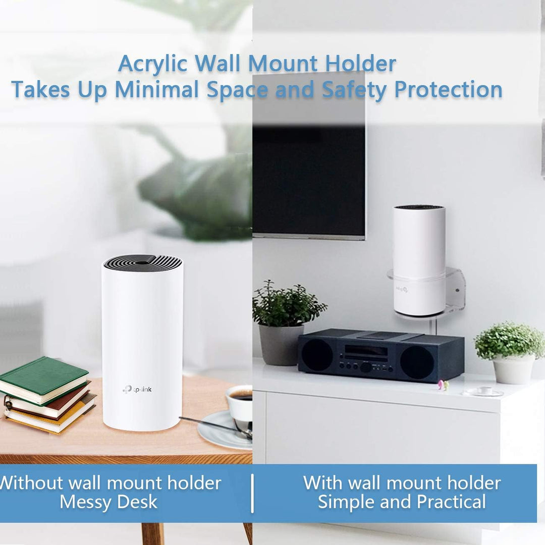 HOLACA Wandhalterung für TP-Link Deco M4/E4/S4/S7/P9 Whole Home Mesh WiFi System, Kabel-Management H