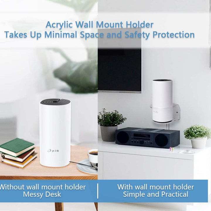HOLACA Wandhalterung für TP-Link Deco M4/E4/S4/S7/P9 Whole Home Mesh WiFi System, Kabel-Management H