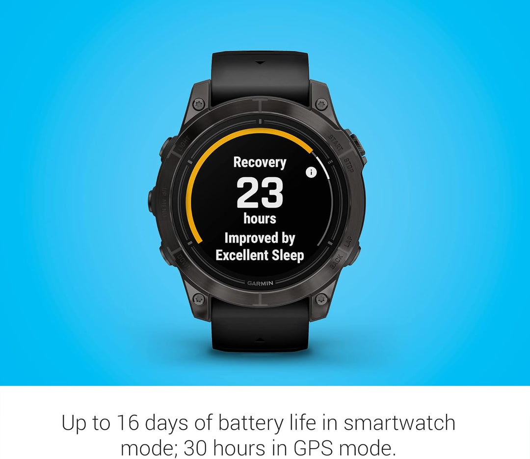 Garmin epix Pro (Gen 2) Sapphire Edition, 47 mm, Hochleistungs-Smartwatch, fortschrittliche Training