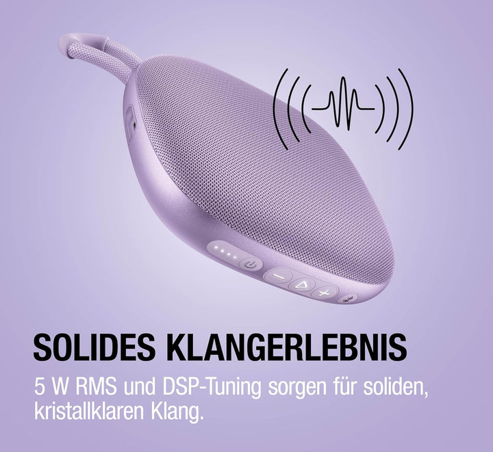 Fresh 'n Rebel Bold S3, Kabelloser Bluetooth Lautsprecher, Wasserdicht (IPX6), 5W RMS mit DSP-Tuning