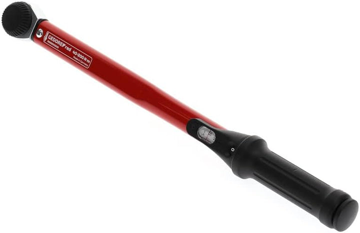 GEDORE red Drehmomentschlüssel für Links- und Rechtsgewinde, 1/2 Zoll, 40-200 Nm, Stahlrohr, Rot/Sch