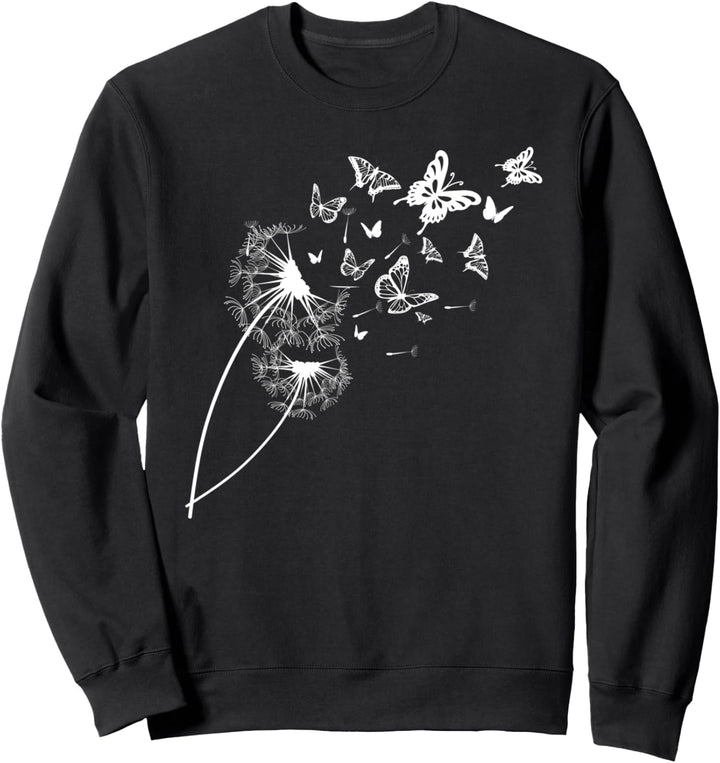 Pusteblume Butterblume im Garten Damen Herren Sweatshirt