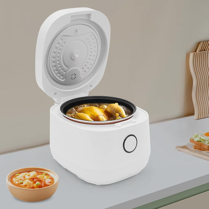 5 Liter Multikocher Elektrischer Reiskocher, 900W Low Carb Reiskocher, mit Edelstahl Filterkorb, Tou