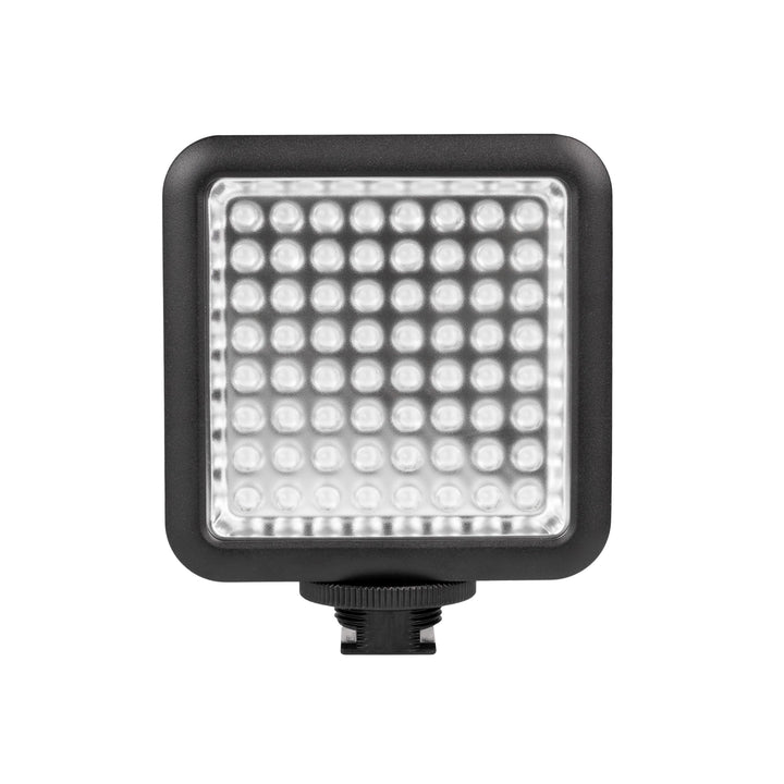 Walimex Pro LED64 LED-Videoleuchte (Dimmbar) für Aktion Kamera, Camcorder und DSLR Kamera 64 LEDs, 6