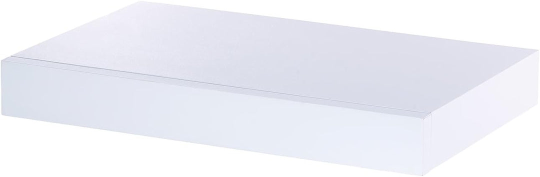 Carlo Milano Wandschublade: Wandregal mit versteckter Schublade, 40 x 5 x 25 cm, weiss (Wandschublad