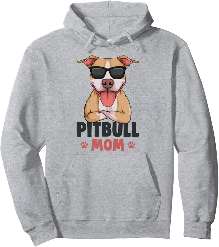 Pitbull Mom Hunde Mama Frauchen Pittie Hund Pullover Hoodie