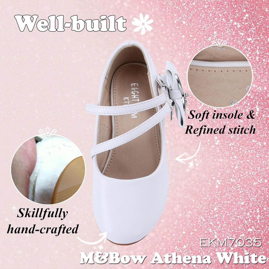EIGHT KM EKM7018 Mädchen High Heel Kleid Schuhe Mary Jane Prinzessin Hochzeit Pumps Schuhe Glänzend