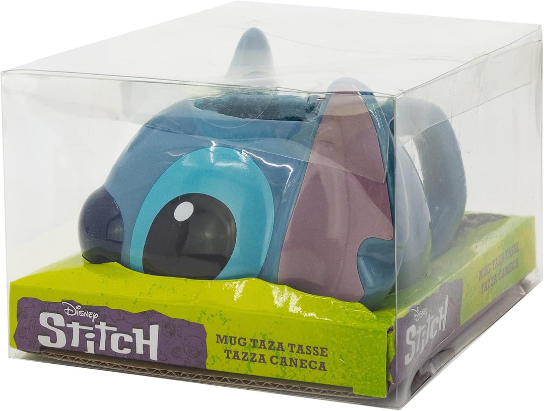 KERAMIKTASSE 3D 375 ML STITCH, Einfarbig, 1 Unidad (Paquete de 1), Einfarbig