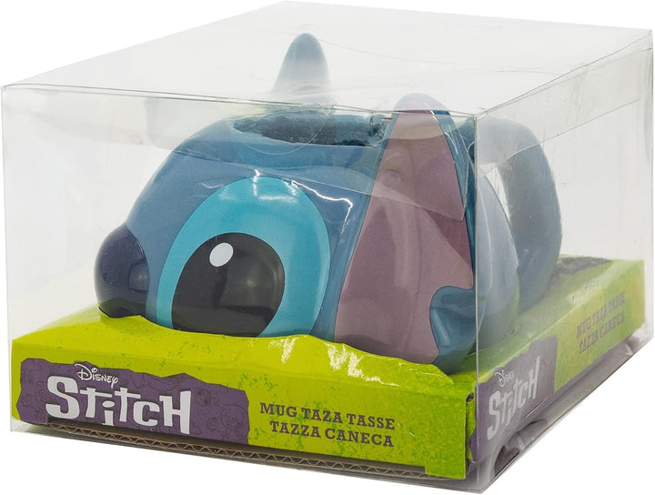KERAMIKTASSE 3D 375 ML STITCH, Einfarbig, 1 Unidad (Paquete de 1), Einfarbig